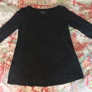 NWT Loft tulip cut grey top